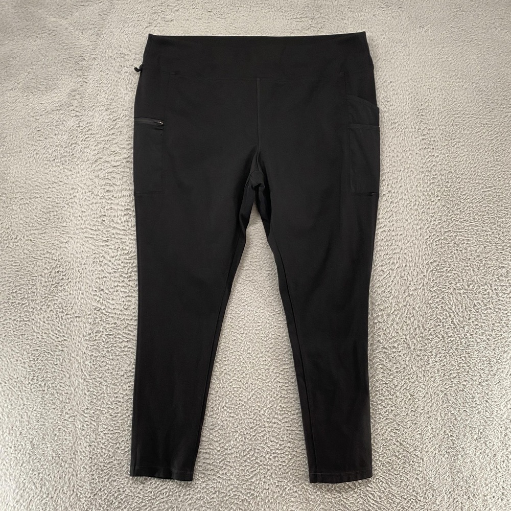 Carhartt Force Leggings Womens XXL Black High Rise Fitted Work Cargo Pockets